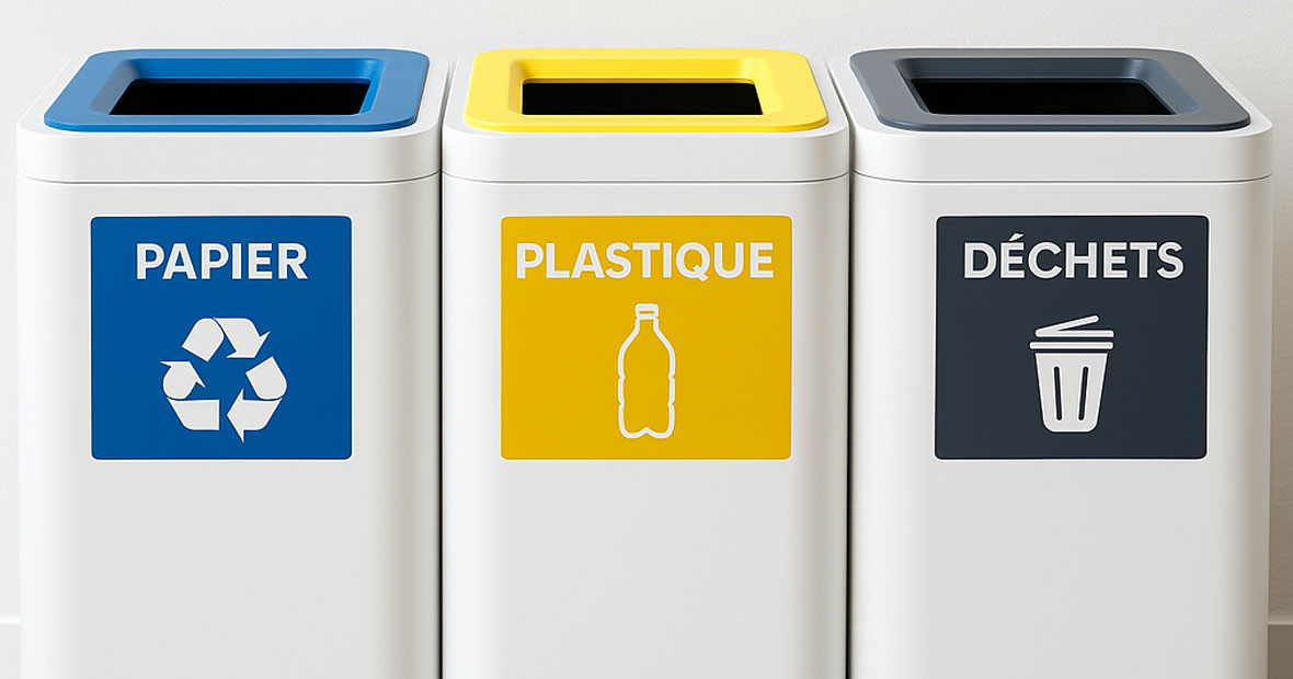 Les poubelles de tri